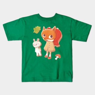 Woodland animal decorated cookies Kids T-Shirt